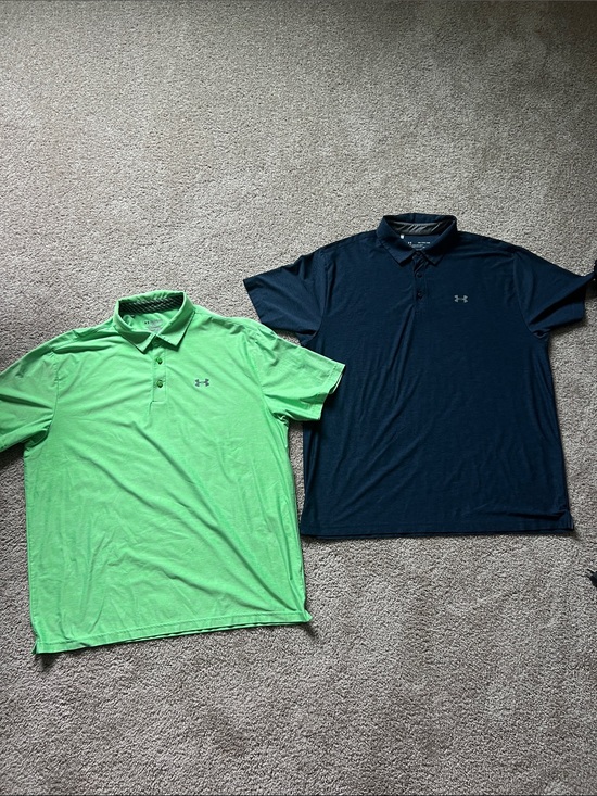 Under Armour Other - Two under armour short sleeve polo shirts men’s size XXL